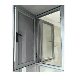 KDSBuilding双回火隔音釉通用窗公司和带网格的白色铝窗