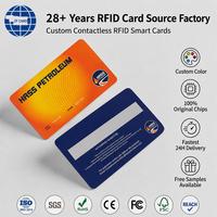 Carte RFID IC 13,56 MHz vierge en PVC, puce personnalisée, écriture, codage, carte d'identité et contrôle d'accès, usine OEM