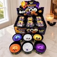 Jouet anti-stress souple en forme de chignon citrouille-tête de mort d'Halloween avec panier vapeur, cadeau sensoriel fidget, vente en gros directe d'usine