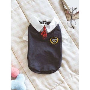 Lujoso abrigo para perros PET, elegante uniforme escolar clásico de poliéster con capucha en XS para Navidad y Año Nuevo chino - Product Image 1