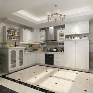 Mueble de Cocina Personalizado de Madera Maciza de Roble, Muebles de Restaurante de Madera Contrachapada, Impermeables, Fáciles de Limpiar, Modernos y Ecológicos - Product Image 2