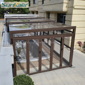 Cubierta de Piscina de <span class=keywords><strong>Policarbonato</strong></span> Personalizada, Cubierta Retráctil Automática de Aluminio y Vidrio <span class=keywords><strong>para</strong></span> Casa - Product Image 5