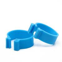 Ferme avicole 20mm coloré en plastique volaille poulet oiseau jambe anneaux canard poulet caoutchouc pied anneau sans numéros