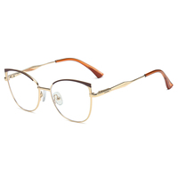 Lunettes de vue pour femmes 0 dioptrie, style œil de chat, anti-radiation, montures optiques de prescription pour femmes, collection 2026