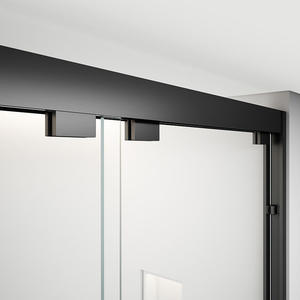 Douchebox van gehard glas op maat, rechte uitvoering, schuifdeur, voor hotel. - Product Image 3