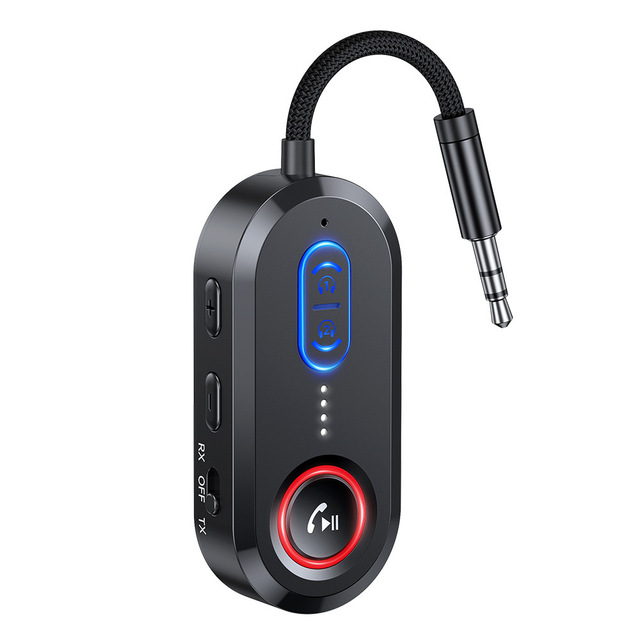 Dual Mode 2 in 1 BT Audio Receiver and Transmitter Wireless Adapter for Car Airplane TV Headphones Speaker