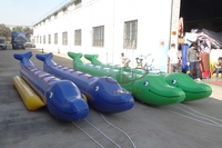 Bâche en PVC de 0,9 mm, bateau banane gonflable pour 12 personnes, tractable par jet ski, certifié CE, couleur personnalisée