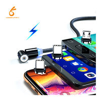 Cable usb 3 en 1, cable magnético múltiple, línea de datos, novedad