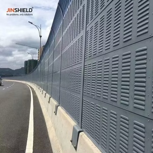 Panneaux acoustiques insonorisants de type volet en aluminium à NRC élevé pour murs anti-bruit de motorways, clôtures acoustiques imperméables à la pluie - Product Image 1