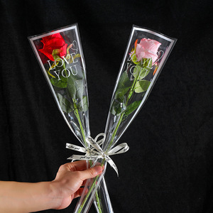 Bolsa de embalaje de una sola flor de Rosa al por mayor de fábrica para el Día de la madre y el Día de San Valentín - Product Image 4