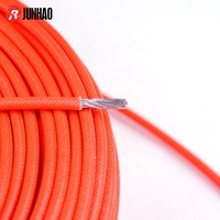 Kostenlose Probe 4 mm2 Silikon kautschuk Fiberglas geflochtener Draht, 200C Hochtemperatur-Stromkabel Weiß Rot