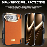 Housse de téléphone magnétique en cuir PU de luxe pour iPhone Duo, étui de téléphone pliable antichoc