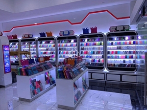 Magasin de téléphonie mobile présentoir de vente au détail comptoir table accessoires de téléphone portable présentoir de magasin présentoir de boîtier de téléphone portable recto-verso - Product Image 6