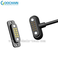 Cable de Carga Magnético USB Tipo C de 10 Pines, Conector Macho-Hembra Pogo Pin, Solución de Alimentación, Contacto Magnético de 10 Pines, Placa de Circuito Impreso para Soldar