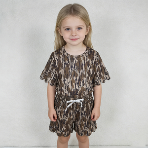 En stock : Ensembles de vêtements d'été pour filles, style camouflage, à volants, pour la mode enfant, prix usine, vente en gros - Product Image 3