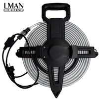 Bande lumineuse LED portable 220V, étanche IP65, en PVC, connexion mâle-femelle pour chantiers de construction