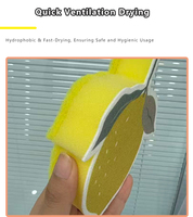 Éponge de cuisine épaissie pour fruits, multi-usages, décontamination, nettoyage, éponge à vaisselle, éponge pastèque