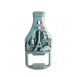 The New Hot Fashion Fridge Magnet Bottle Opener Wholesale 3D <b>Retro</b> Gift <b>Decoration</b> paris Souvenir Fridge Magnets - Product Image 1