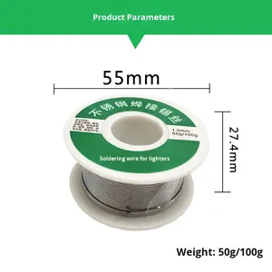 Fil à <span class=keywords><strong>souder</strong></span> en acier inoxydable, cuivre, <span class=keywords><strong>fer</strong></span>, nickel, <span class=keywords><strong>zinc</strong></span>, étain <span class=keywords><strong>pour</strong></span> la soudure de métaux et de batteries au lithium, <span class=keywords><strong>fer</strong></span> à <span class=keywords><strong>souder</strong></span> électrique, briquet - Product Image 3