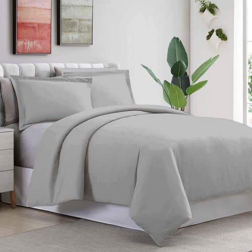 Кровать Египетский хлопок Пододеяльник регулярные queen king size серый пододеяльник с застежкой-молнией