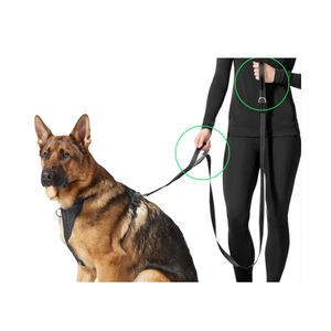 Double Handle Reflective <b>Dog</b> <b>Leash</b> OEM ODM Custom Logo Heavy Duty Nylon Pet <b>Leash</b> Direct Manufacturer - Product Image 1