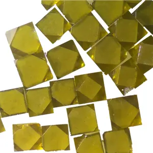 Fabrication industrielle de diamants jaunes HPHT de forme plate de 1 à 1.8mm de haute qualité