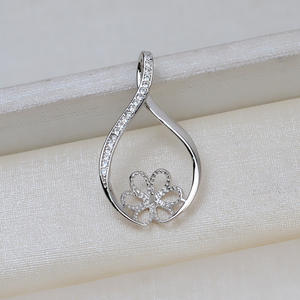 Pendentif rétro européen et américain Wenchi en argent S925, perle DIY, support vide 10-12, composants de bijoux semi-personnalisés - Product Image 2
