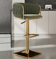 Stuhl Bar Metall Theke Nordic Swivel Moderne Wohn möbel Set Hoch Holz Samt Küche Leder Gold Luxus Hocker Stuhl Bar