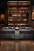 Station de travail modulaire pour barman de boîte de nuit OEM, certifiée CE, réfrigération complète, marque ZHONGJI, capacité 200, 250W, professionnelle