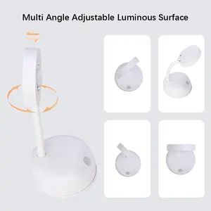 Applique Murale Sans Fil Rechargeable à Intensité Variable avec Détecteur de Mouvement pour Salon, Chambre à Coucher, Chevet – Projecteur Décoratif et Veilleuse Murale - Product Image 3