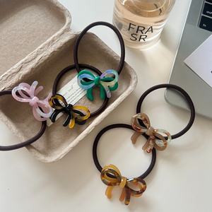 Coletero de Estilo Coreano con Lazo de Acetato de Alta Elasticidad, Banda para el Cabello Duradera y Antideslizante - Product Image 1