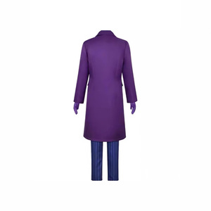 Disfraz de <span class=keywords><strong>Joker</strong></span> de <span class=keywords><strong>Caballero</strong></span> <span class=keywords><strong>Oscuro</strong></span> para Hombre, Chaqueta Larga de Poliéster para Cosplay de Halloween, Incluye Chaqueta de Traje a Juego - Product Image 3