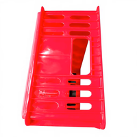 Panier de rangement pour verres à vin, en plastique épais, 24 compartiments, rouge, pour soda, bière, verres à boire, fabrication SHUNMEI