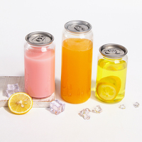 Boîtes en PLA biodégradables 330 ml 550 ml 650 ml, bouteilles en plastique scellées pour boissons gazeuses, canettes transparentes pour sodas