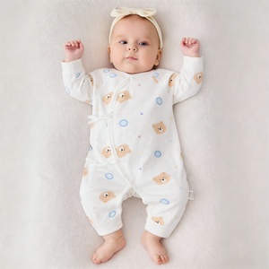 Abbigliamento per Neonati, Tutina Unisex in Puro Cotone con Simpatici Cartoni Animati, Vendita all'Ingrosso, Abbigliamento Primaverile e Autunnale per Bambini - Product Image 1