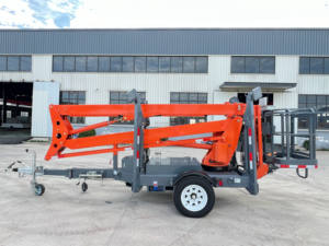 Cesta de cubo de 8m ~ 24m, plataforma de trabajo aéreo para remolque, elevador de pluma articulada remolcable con batería eléctrica diésel a la venta - Product Image 4