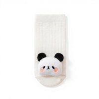 Chaussettes antidérapantes décontractées en tricot de coton/élasthanne à motif dessin animé, ouvertes à l'arrière, pour nouveau-nés de 0 à 1 an, printemps/automne