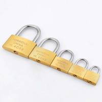 Cadenas en laiton massif OEM personnalisé, robuste, à anse longue, pour porte, portail, entrepôt, avec 3 clés Baileji