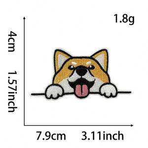Nuevo Parche Bordado de Perro <span class=keywords><strong>Collie</strong></span> Jarre Aero <span class=keywords><strong>Bull</strong></span>, Adhesivo Termoadhesivo, Etiqueta de Tela - Product Image 5