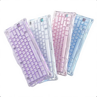 Clavier mécanique sans fil GravaStar Mercury K1 75% Tri-mode BT5.0/2.4G/USB-C, touches Jelly, interrupteurs linéaires RGB