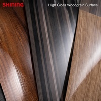 Panneau de meubles décoratif haute pression en Formica pour hôtels, cuisines, toilettes, extérieur, moderne, ignifuge, finition grain de bois HPL brillant