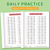 Cahier d'exercices de mathématiques mentales pour la 1ère année du primaire : Addition, soustraction, 100 encadrements, apprentissage des nombres, chants et exercices sur papier