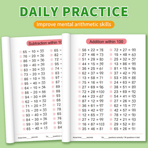 Cahier d'exercices de mathématiques mentales pour la 1ère année du primaire : Addition, soustraction, 100 encadrements, apprentissage des nombres, chants et exercices sur papier - Product Image 2