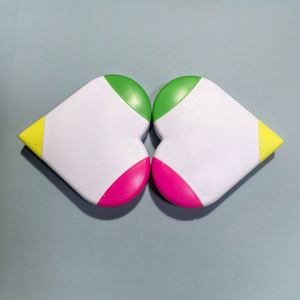 AHA Art Gift - Juego de 3 Marcadores Fluorescentes con Punta de Pincel Oblicua y Logotipo Personalizado, 3 Colores, para Estudiantes - Product Image 4