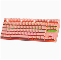 Clavier mécanique K300, 87 touches, interrupteurs bleus remplaçables à chaud, comprend un extracteur d'interrupteurs et des interrupteurs. (Jeu, eSport, Bureau)