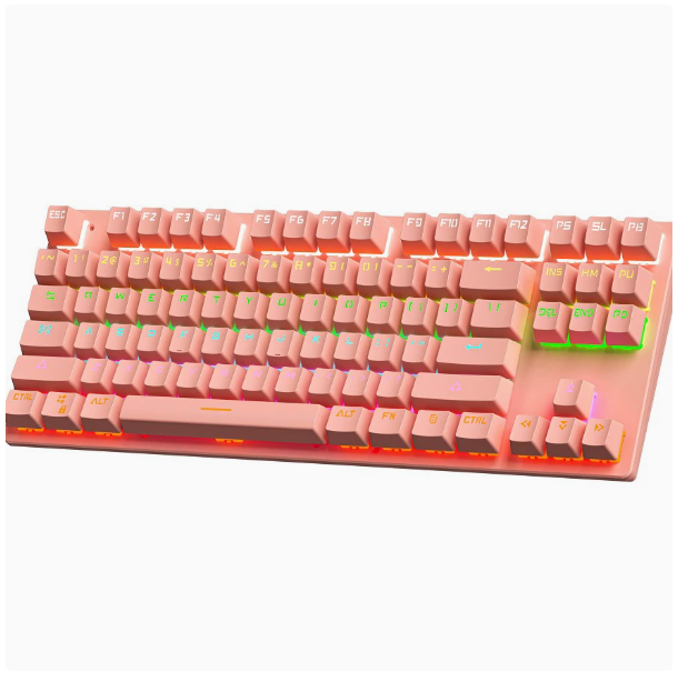 K300 Mechanical Keyboard, 87-key, Hot-swappable Blue Switches, Includes Switch Puller and Switches. (Gaming, ESports, Office)