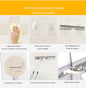 <span class=keywords><strong>Lampe</strong></span> Led étanche pour armoire, <span class=keywords><strong>salle</strong></span> <span class=keywords><strong>de</strong></span> <span class=keywords><strong>bain</strong></span> supérieure, IP44, <span class=keywords><strong>miroir</strong></span> LED - Product Image 6