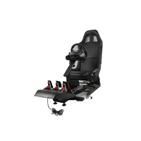 Siège de jeu professionnel pour simulateur de conduite automobile avec plaque de pédale réglable personnalisée et support de levier de vitesses