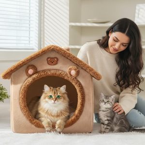 Casa Plegable para Mascotas, Desmontable y Lavable, Cueva para Gatos, Sofá Cama para Perros Extra Pequeños y Gatos Pequeños y Medianos - Product Image 4