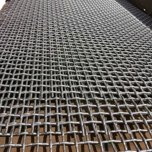 Metal Woven Filter Wire Mesh Stainless Steel Crimped Wire Mesh Mine Sieving Screen Gravel Screen Wire Mesh